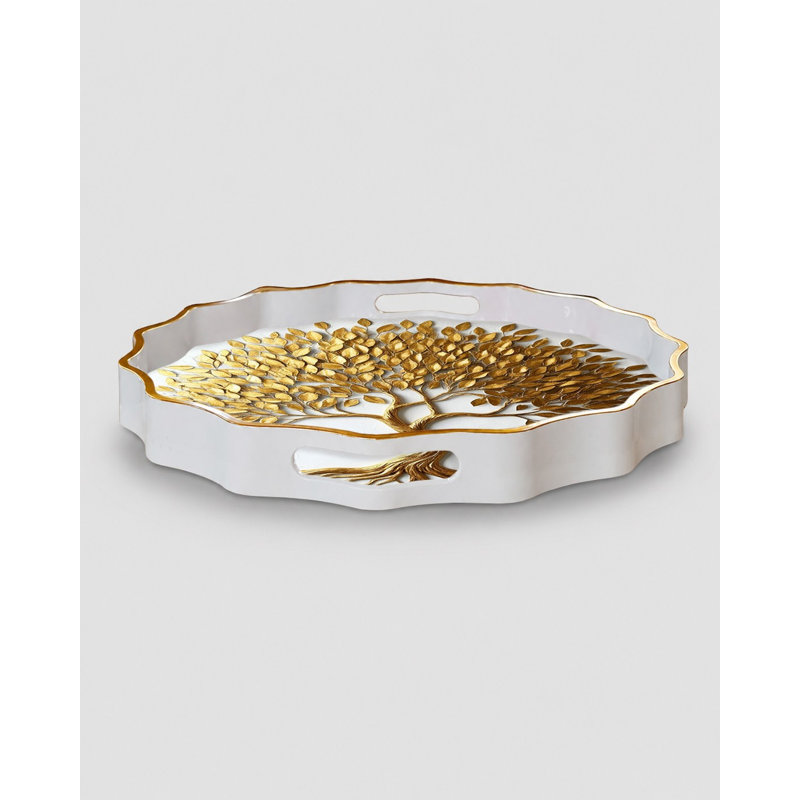Plateau, Blanc / multicolore