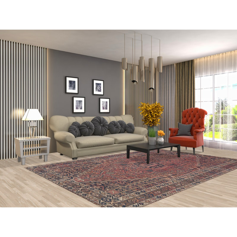 Geometric Traditional Area Rug 7x10