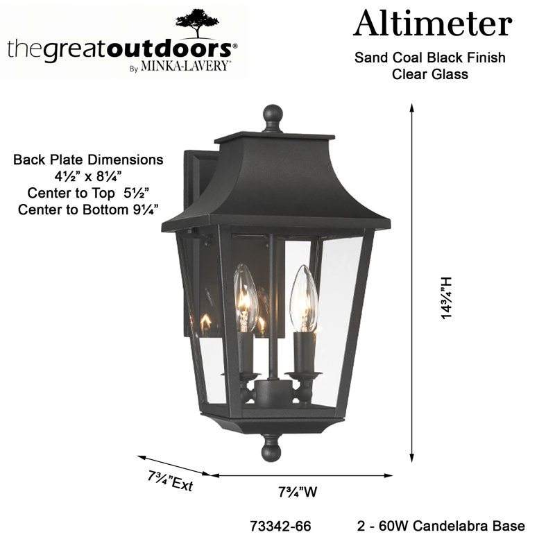 Altimeter 2 - Light Sconce Outdoor Wall Light