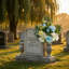 Fleurs de cimetière artificielles pour la tombe