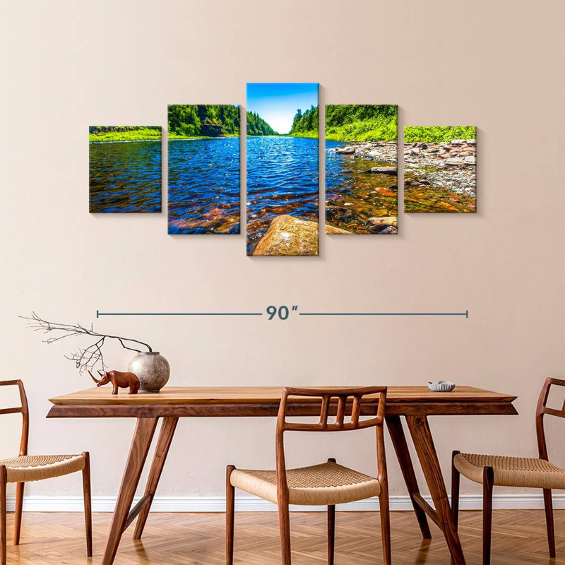 Crystal Clear River, 42" H x 92" W