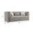 Gray Chenille Sofa W/3 Pillows