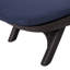 Chaise longue confortable en polypropylène avec coussin - 75,56 po Profond pour les loisirs, largeur 32,6 po, brun foncé