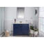 Ensemble de meuble-lavabo simple 141,3 po avec miroir Christionna-1413924049