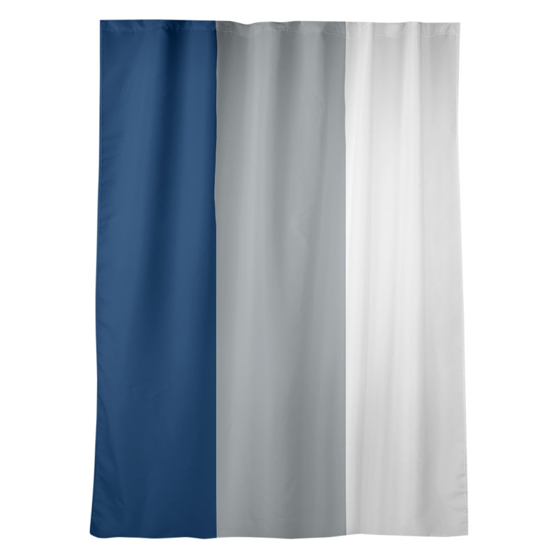 Room Darkening Curtain Single Panel, San Diego Baseball Blue/Light Gray/White