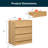 3-Drawer Nightstand For Bedroom-465443708