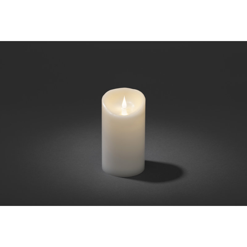3D Flame Real Wax Battery Candle, 18cm H x 10cm W x 10cm D