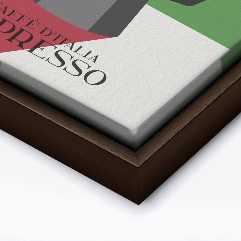 Italie Milano Espresso, Canvas, 11"H x 14"W, Brown Framed