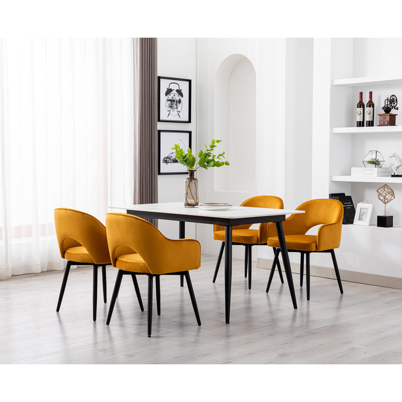 EWX19027DC 47cm H Side Chair, Yellow