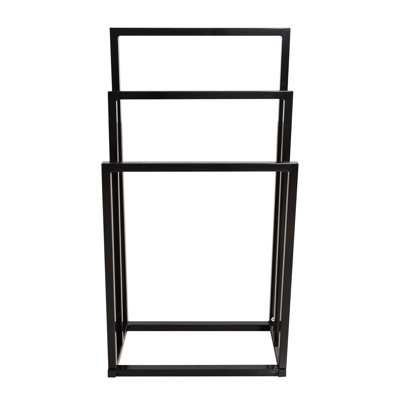 Metal Freestanding 3-Tier Towel Rack Bathroom Towel Holder & Room Organizer