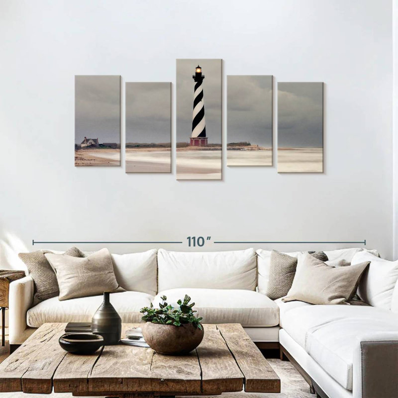 Phare de Storm Hatteras, H 40 po x l 80 po