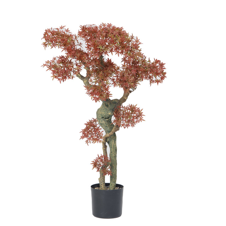 44" Vintage Real Touch Japanese Maple tree with vibrant fall coloured leaves, beautiful indoor décor