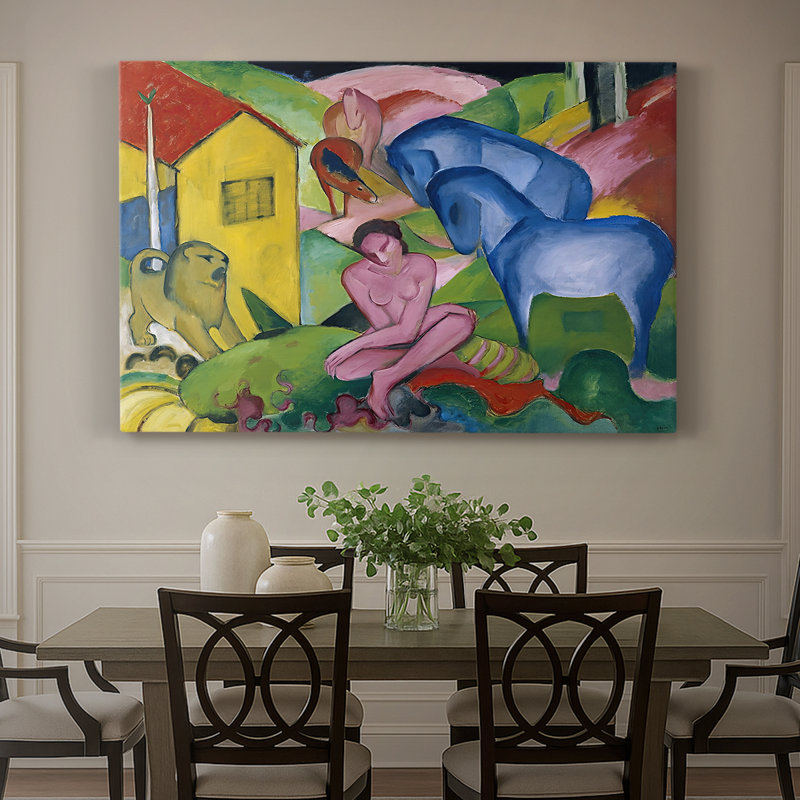 The Dream - Franz Marc - Toile tendue avec châssis - 1912, 32 x 48