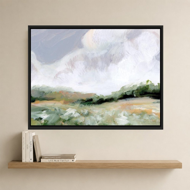 «Soft Summer Sky» par Katrina Pete - impression sur toile, H 34 po x l 44 po, Black