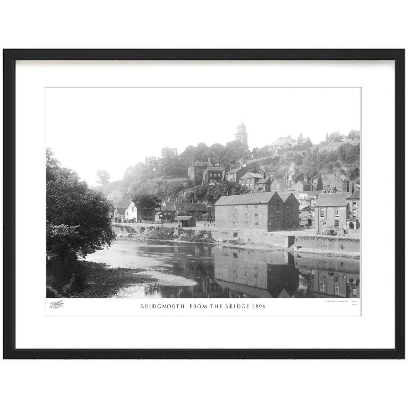 Bridgnorth, From The Bridge 1896 by Francis Frith - Single Picture Frame Print, 40cm H x 50cm W x 2.3cm D