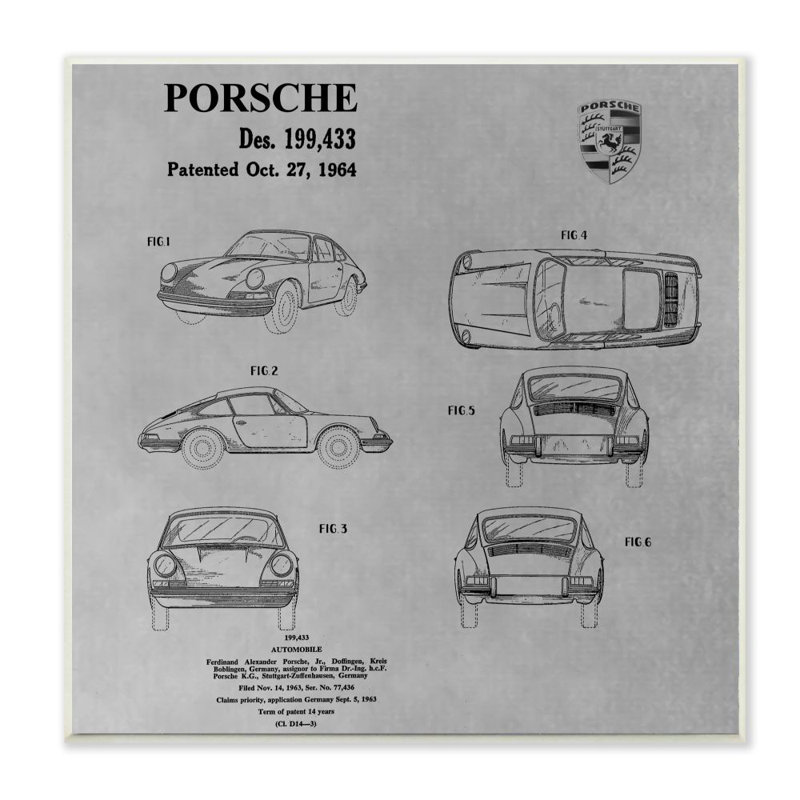 «Brevet», reproduction d'art graphique sur toile, H 12 po x l 12 po x P 1,5 po, Plaque murale