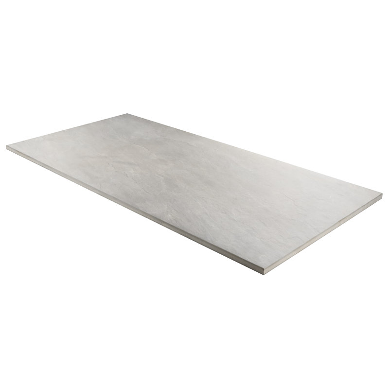 Cresta Bluestone 24 po X 48 po Carrelage de sol texturé en porcelaine mate (7,75 pieds carrés / chaque), Beige