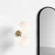 Alex 2 Light Glass Dimmable Armed Sconce