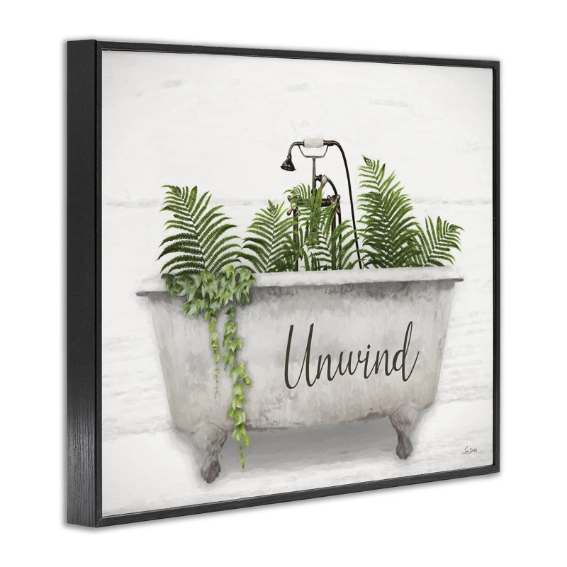 «Unwind Bathaign», par Lori Deiter, Giclée encadrée noir minuit, H 24 po x l 30 po