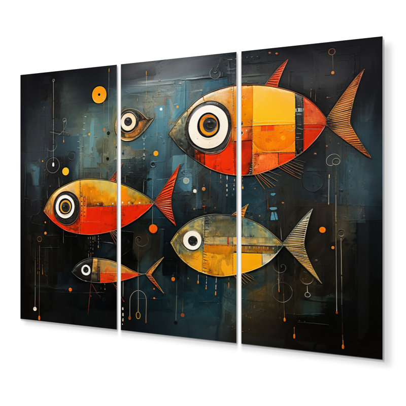 Ensemble de décorations murales en métal Minimalisme