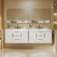 Meuble-lavabo mural 36 po avec 2 tiroirs, meuble-lavabo flottant 36 po