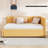 Linen Upholstered Daybed With Trundle Bed Frame-1633358160