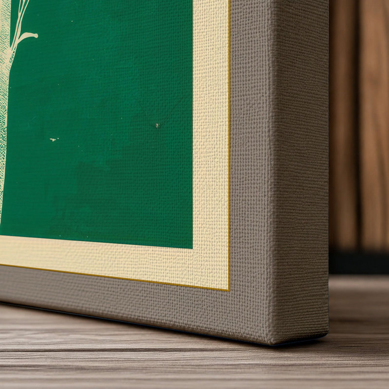 Cream Carnation Study Botanical - Wrapped Canvas, 18x12 - 45.7 x 30.5 cm, Taupe Border