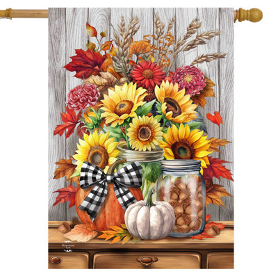 Drapeau des tournesols et des mamans