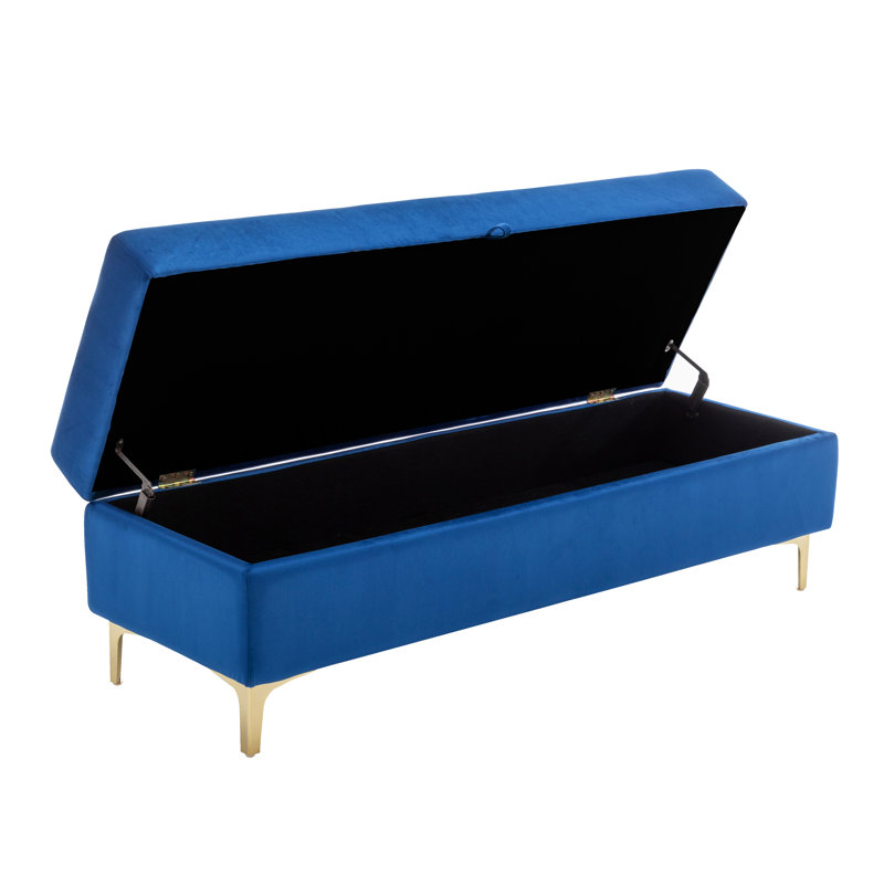 Banc de rangement en velours Mercer41, Île Seymour Nord, Galapagos