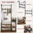 Tredan Freestanding 8 - Hook Coat Rack with Storage