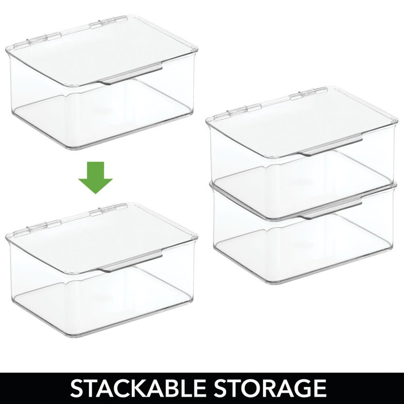 4 Piece Plastic Bin Set
