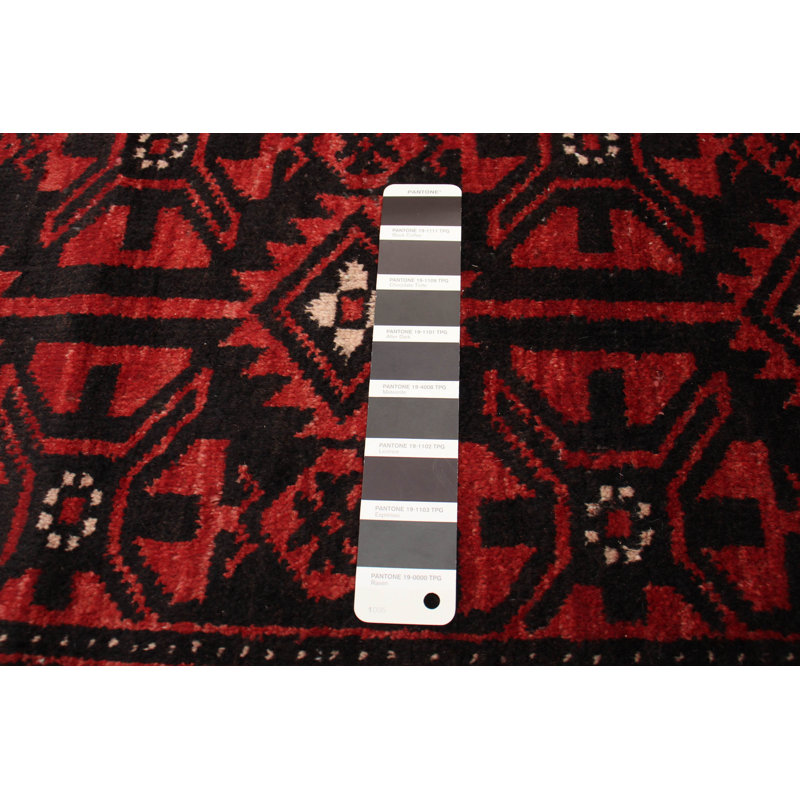 Macaluso One-of-a-Kind Rectangle 4' X 8' New Age Wool Area Rug in Black