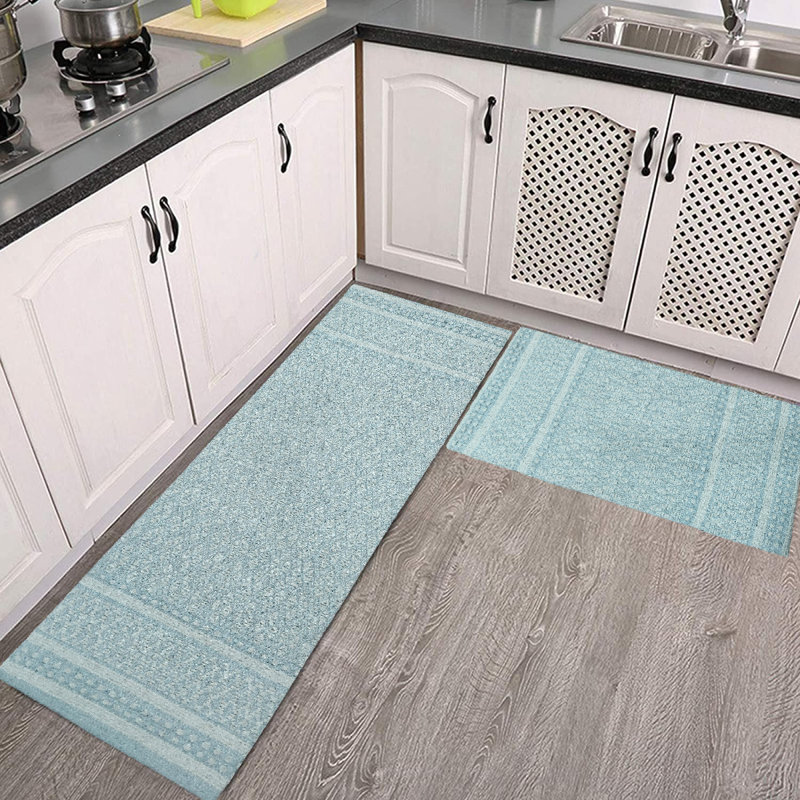 Labannah Non-Skid Kitchen Mat, Gray