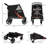 Foldable Standard Stroller Pet Stroller with Storage Smooth Ride with Shock Absorption-91023645