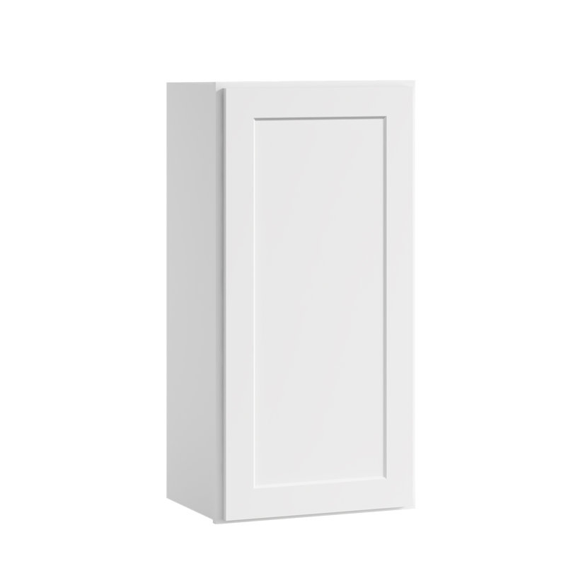 Armoire murale standard blanche Shaker de l 18 po x P 12 po x H 36 po Homeibro Cozy Design, Blanc shaker