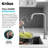 Urbix Industrial Pull-Down Single Handle Kitchen Faucet-73246111