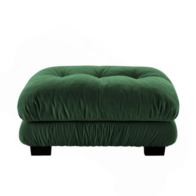 Superior Comfort High-End Breathable Chenille Fabric Upholstered Ottoman for Flexible Living Room Combination and Prime Relaxation