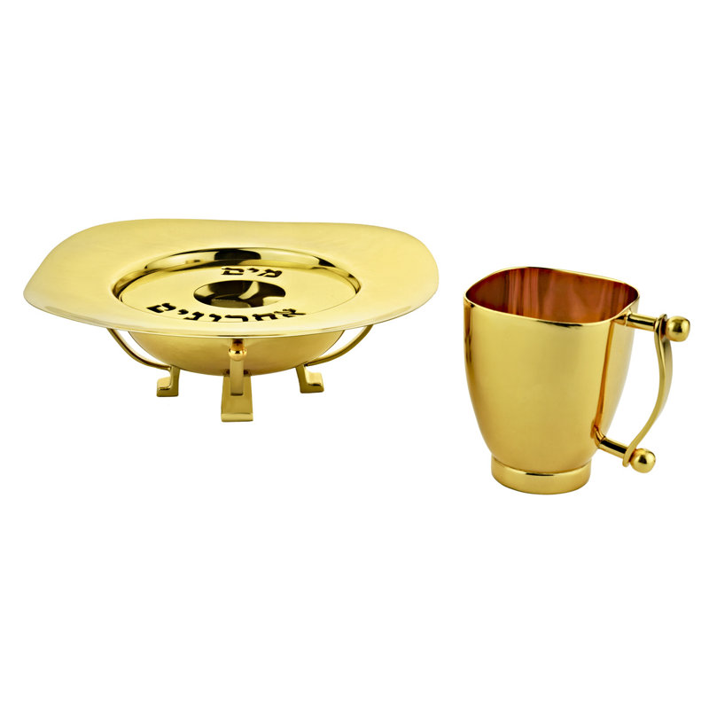 Suspension 4.5" Kiddush Cup, Gold