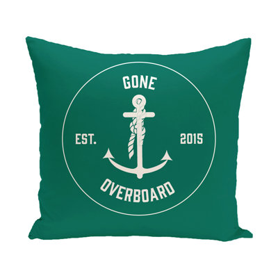Nautical Nights Outdoor Reversible Throw Pillow