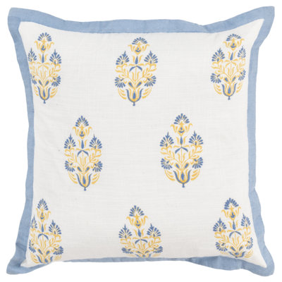  Floral Square Throw Pillow