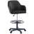 Black Ergonomic Office Chair with PU Leather, Adjustable Swivel Desk Chair, Comfortable Computer Task Chair with Lumbar Support for Home Office or Study-1898579590