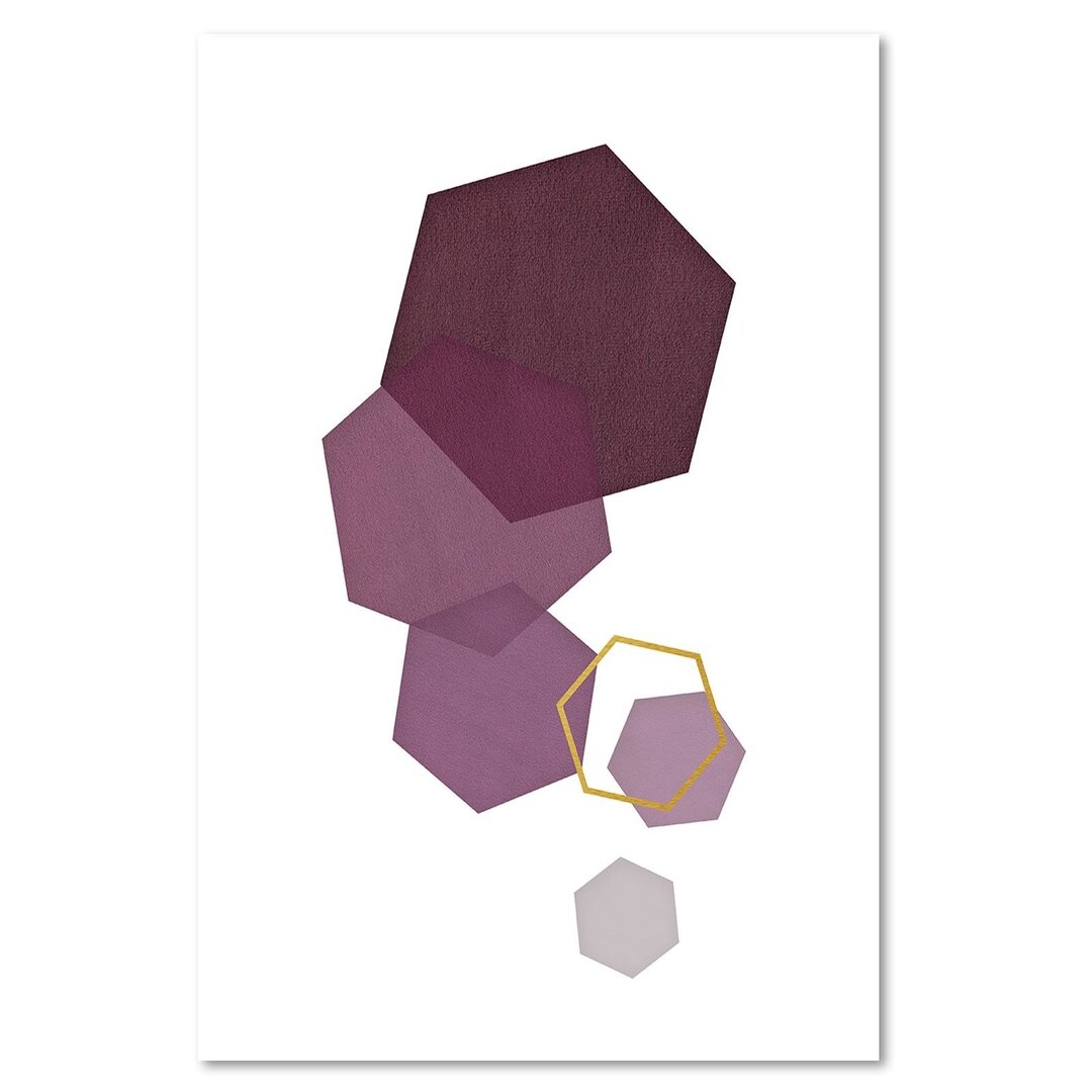 Leinwandbild Hexagons 4