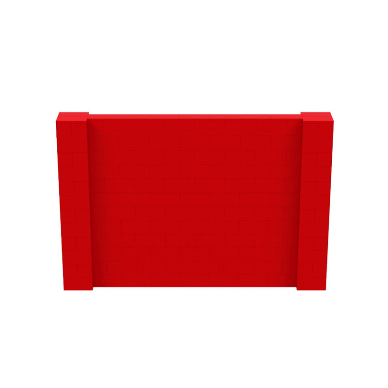 Cloison 1 panneau autoportante, Rouge, H 72 po x l 108 po x P 12 po 