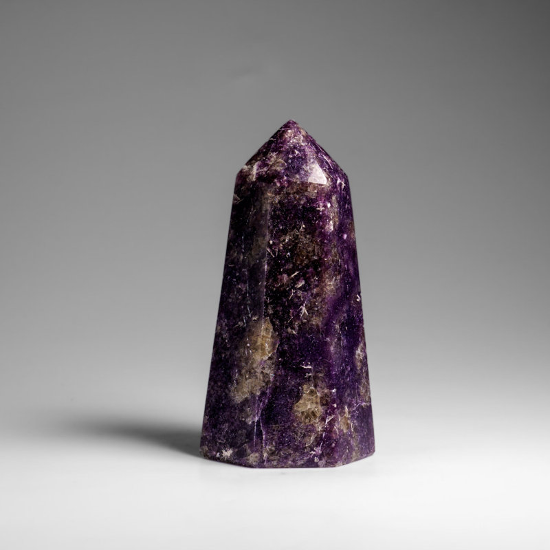 Genuine Polished Lepidolite Point From Madagascar (.9 Lbs)
