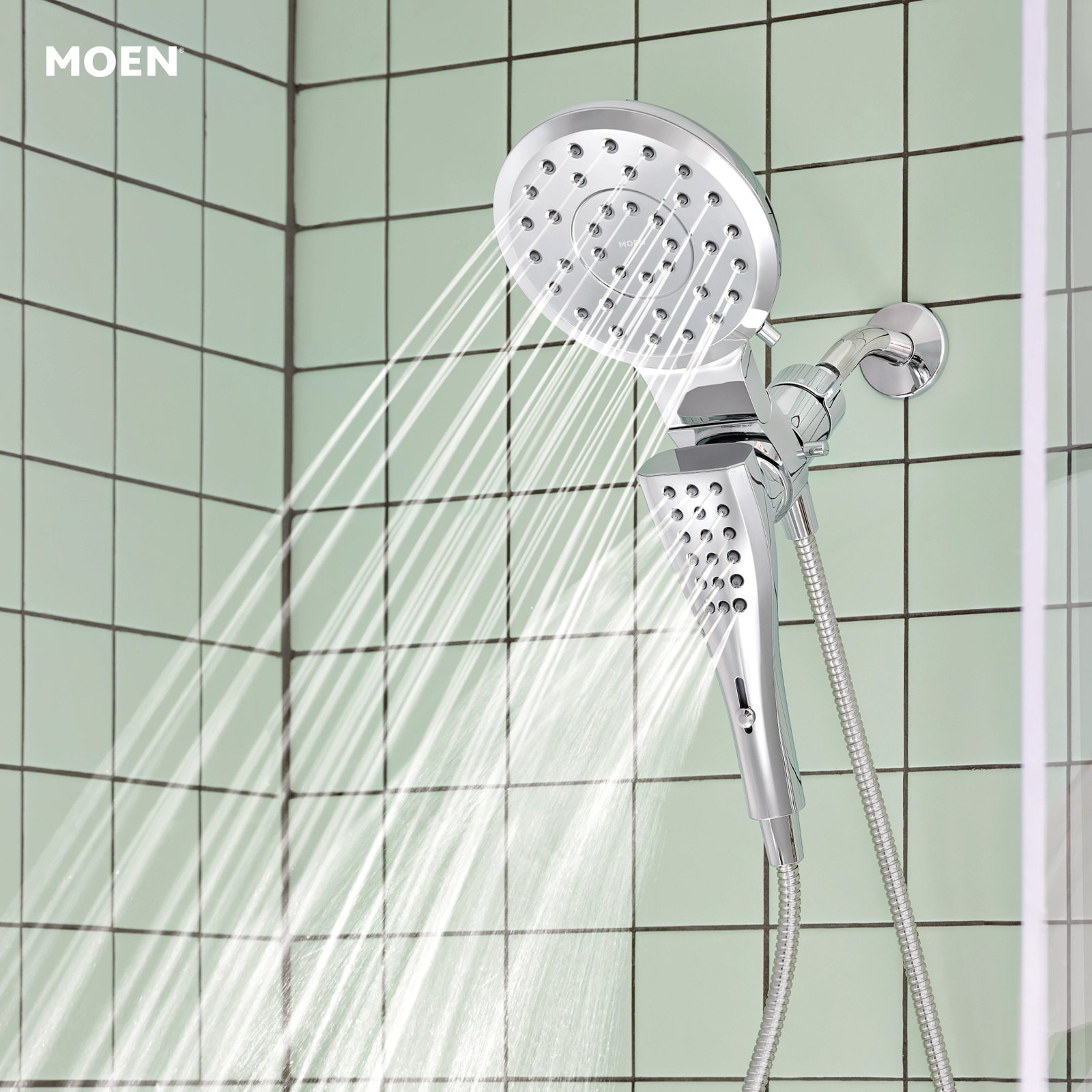Verso 7" Eight-Function Hand Shower, Chrome, 1.75 GPM