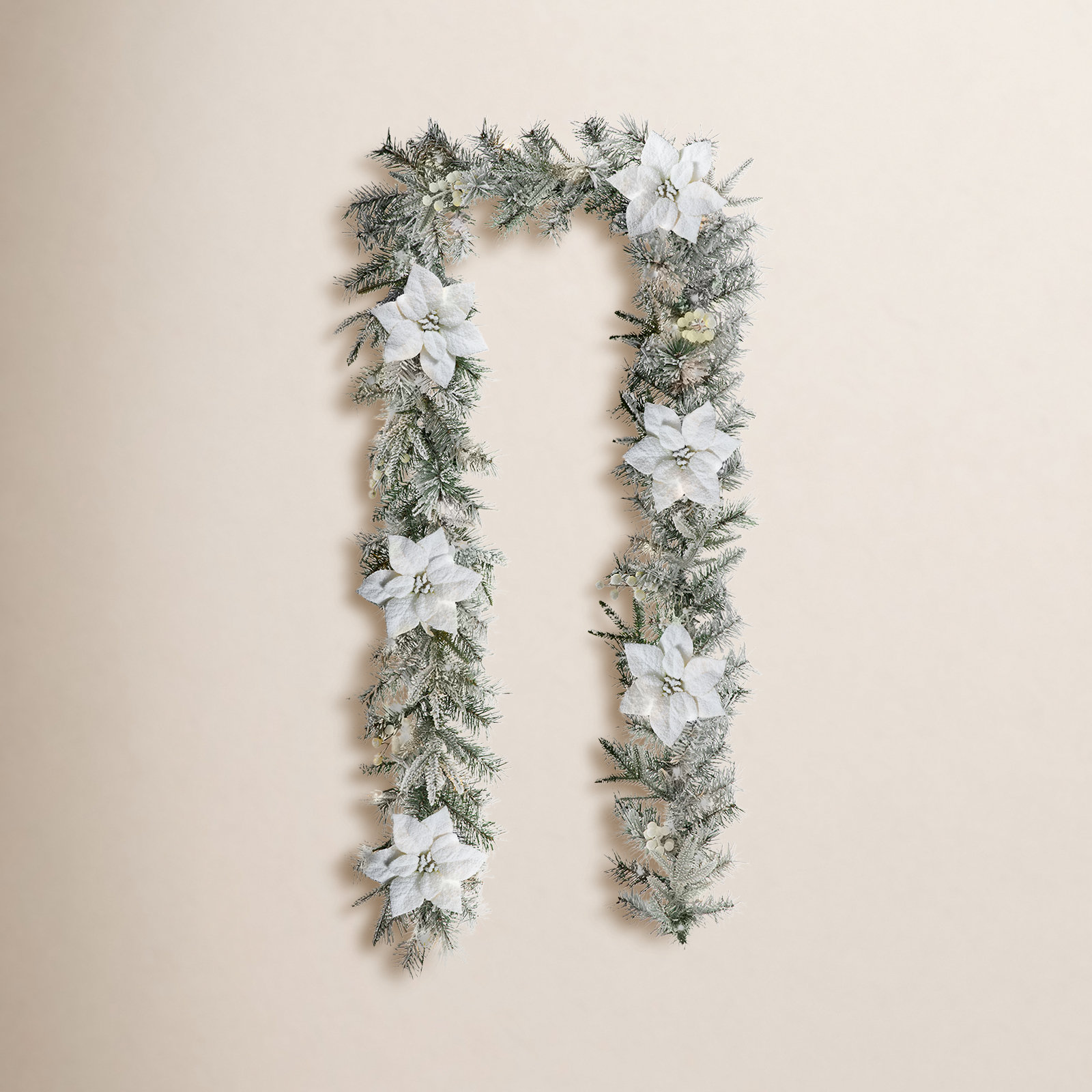 Ernberg 108'' in. Lighted Faux Pine Garland