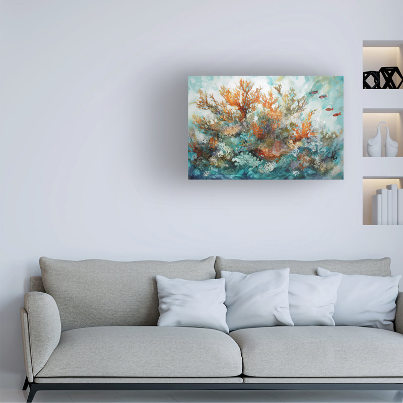 Art sur toile «Bachelor bleu profond», H 12 po x l 19 po