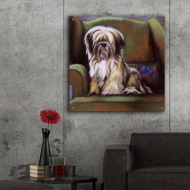 Tibetan Terrier par Barbara Keith - impression non encadrée, H 36 po x l 36 po x P 0,2 po