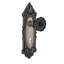 Victorian Plate with Decorative Keyhole and Crystal Black Door Knob-1075614556