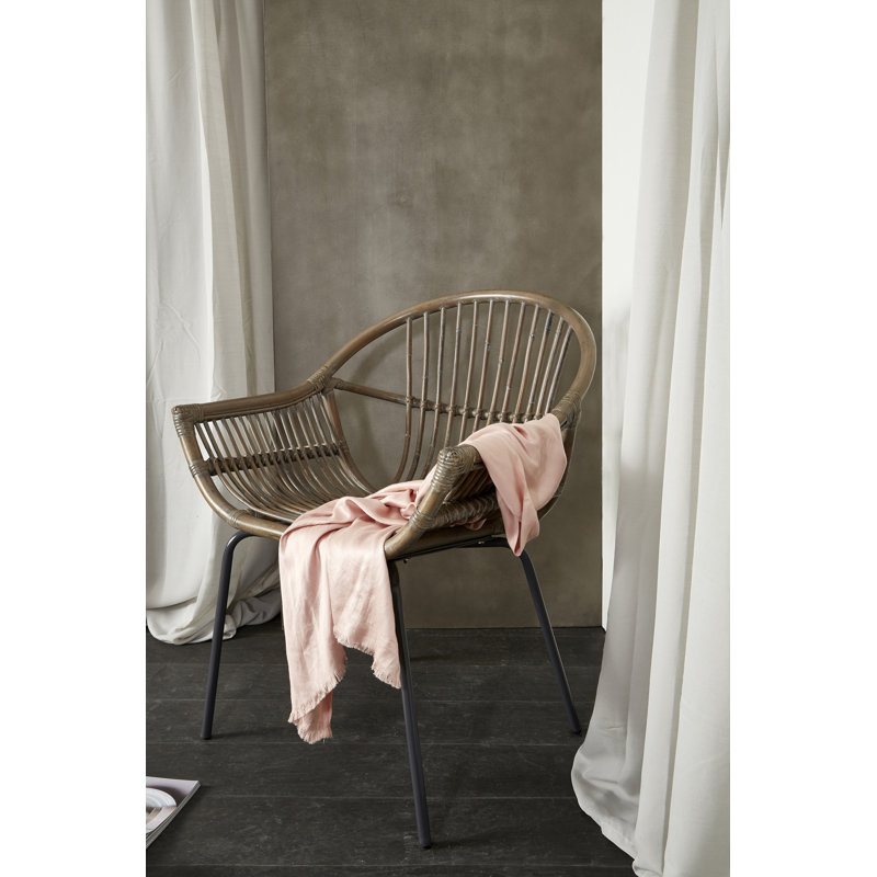 Jann Outdoor Patio Dining Armchair, Grey